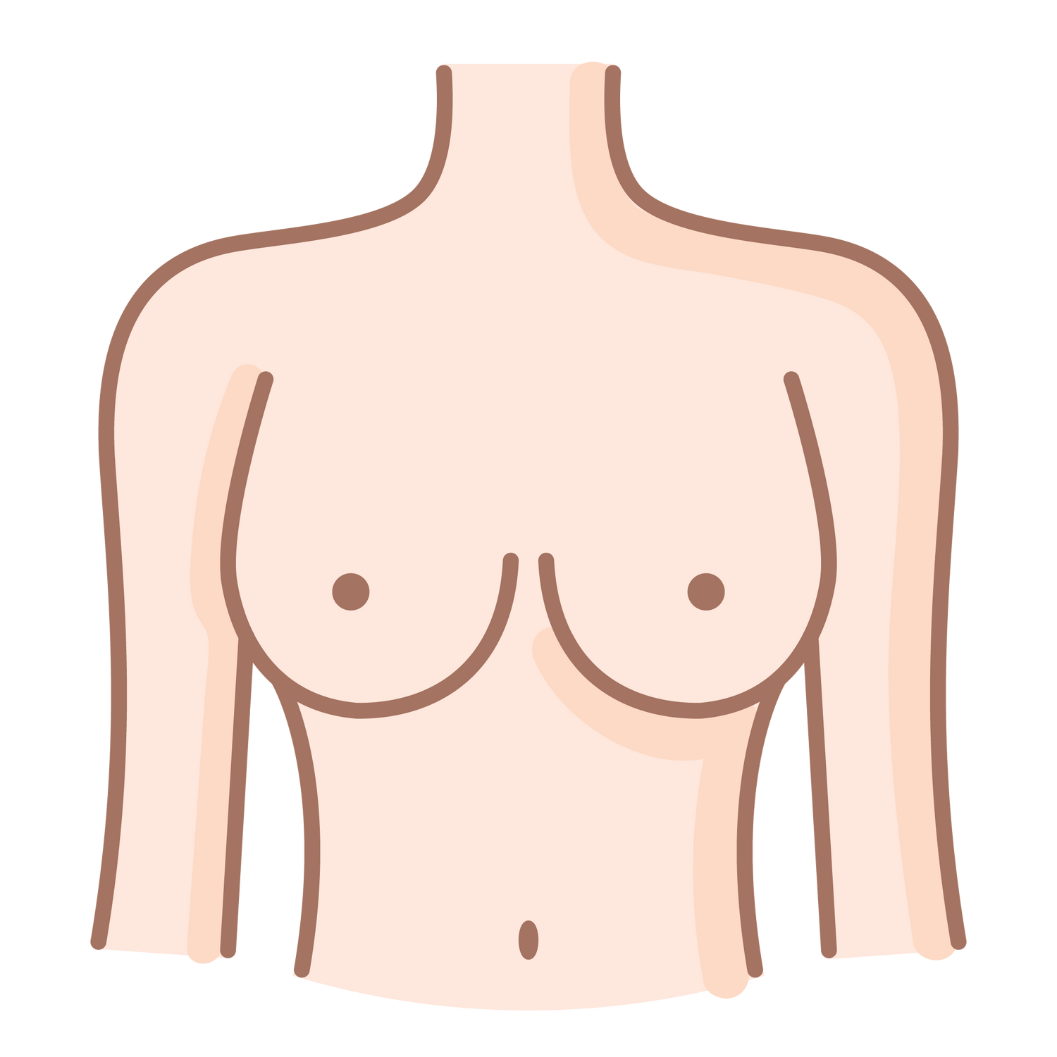 Breast Tape Application Step 1